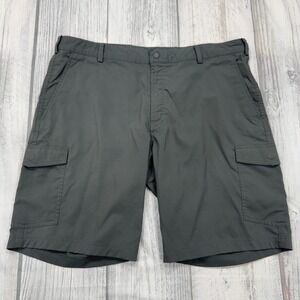 Nike Golf Shorts 38 Gray‎ Flat Front Dri Fit Mens